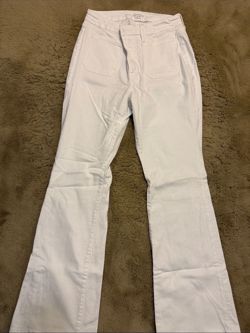 GOOD AMERICAN White Women's Flare-Leg Jeans